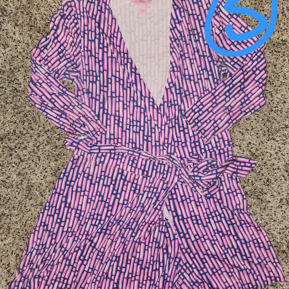 LILLY PULITZER wrap shorts romper WOMEN'S size SMALL